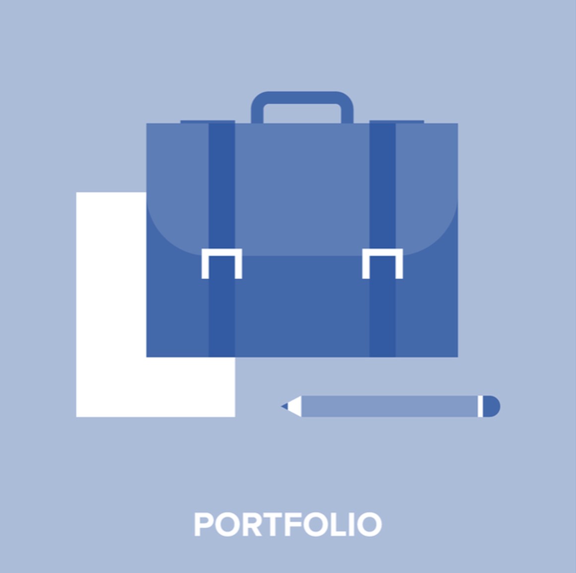 Illustration of a portfolio briefcase.